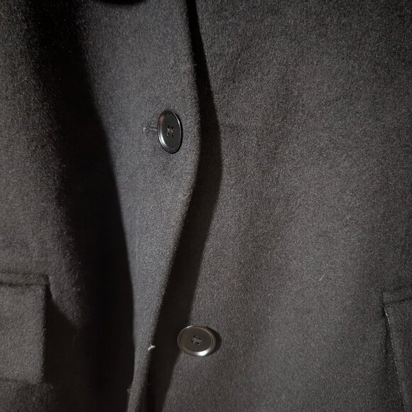 NEW Zara | Oversized Wool Scarf Blazer in Black - Picture 9 of 16